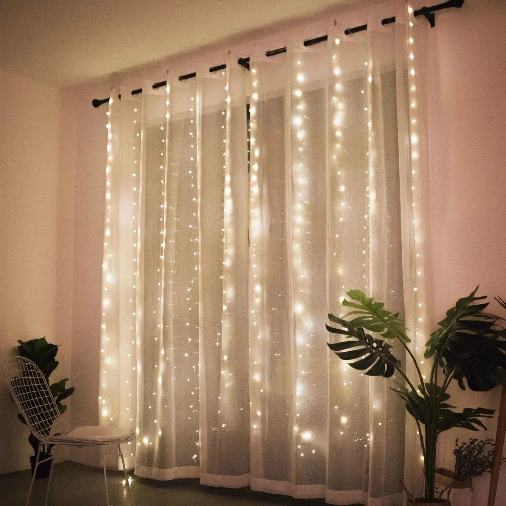 LED Christmas Curtain Lights – Festive Home Decor
