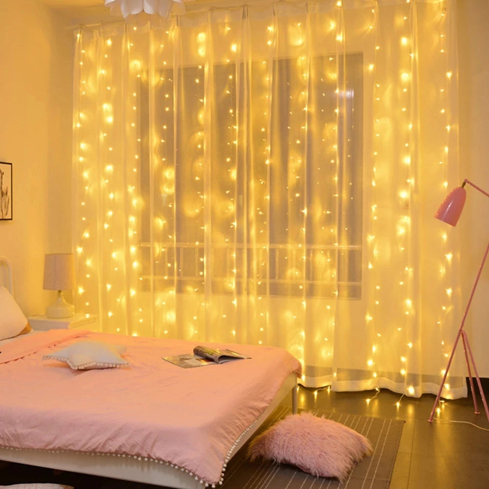 LED Christmas Curtain Lights – Festive Home Decor