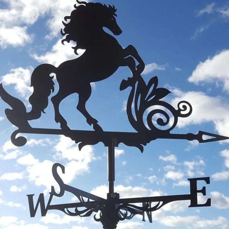 IronCraft Witch Weathervane – Outdoor Garden & Roof Decor