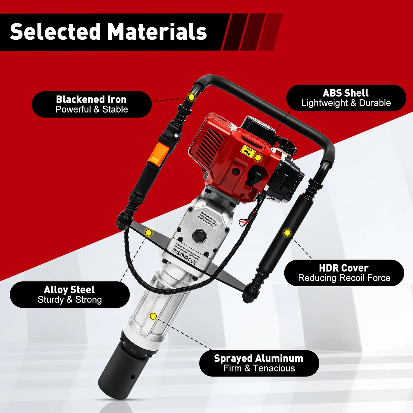 52cc Gasoline Powered Post Driver for Garden Fencing