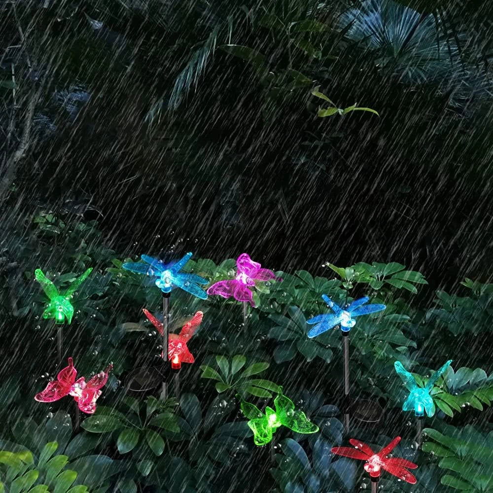 Solar Color Changing Garden Stake Lights – 3pcs