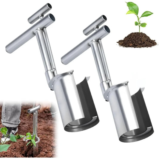 Heavy-Duty Plant and Bulb Transplanter Tool