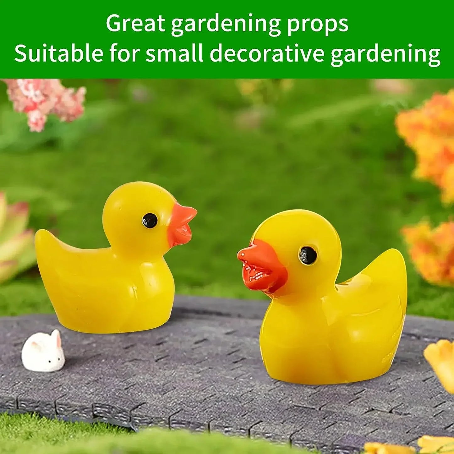 Mini Resin Duck Charms – 100/200pcs DIY Decoration Set