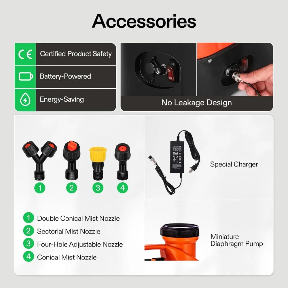 4-Gallon Battery Powered Backpack Sprayer