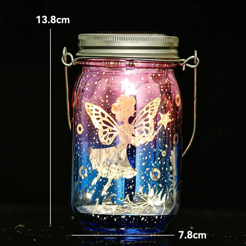 Solar Mason Jar Lanterns – Waterproof Hanging Outdoor Garden Lights