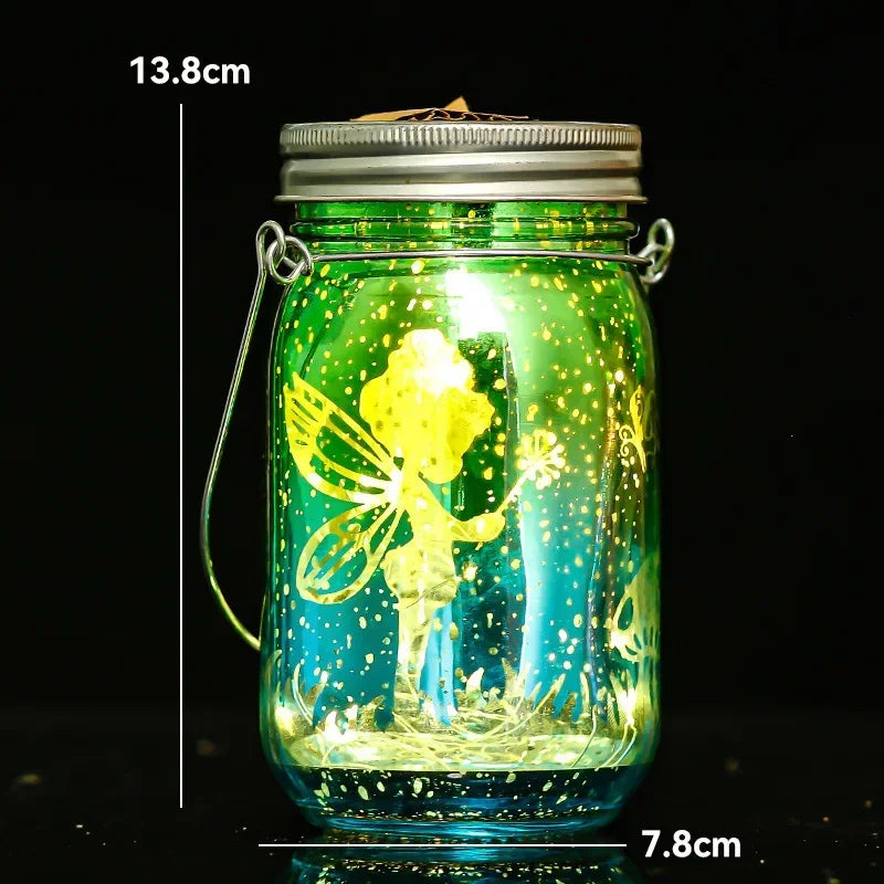 Solar Mason Jar Lanterns – Waterproof Hanging Outdoor Garden Lights