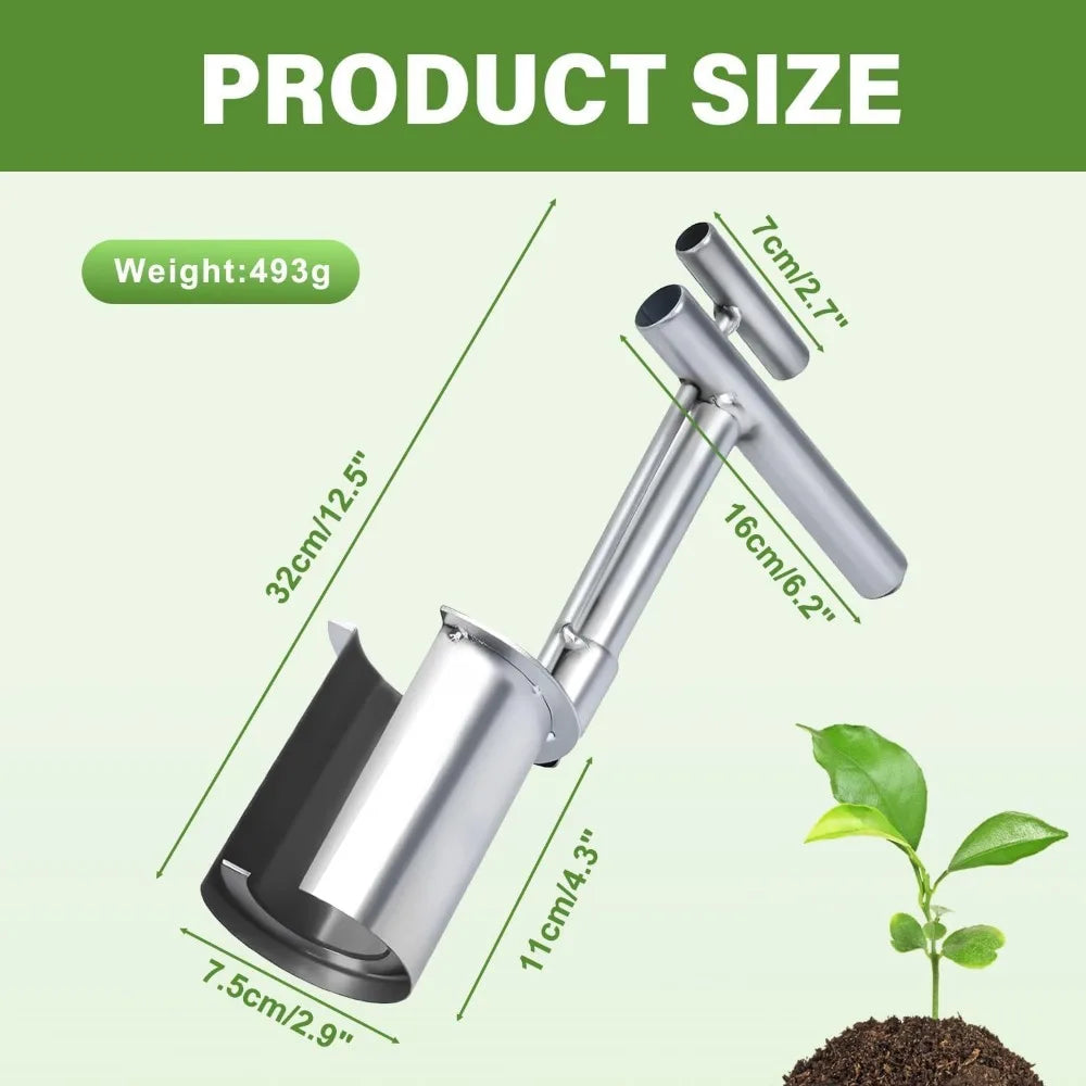 Heavy-Duty Plant and Bulb Transplanter Tool