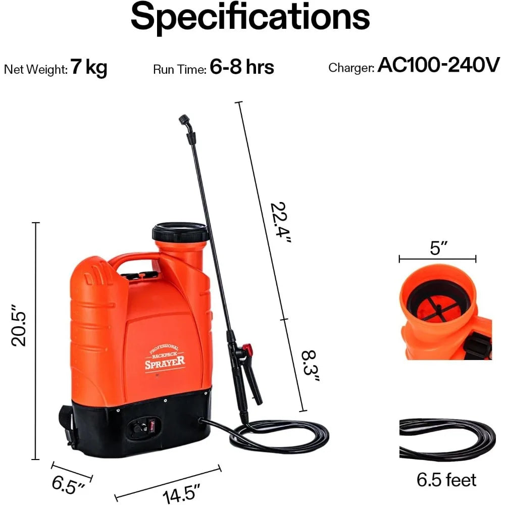 4-Gallon Battery Powered Backpack Sprayer