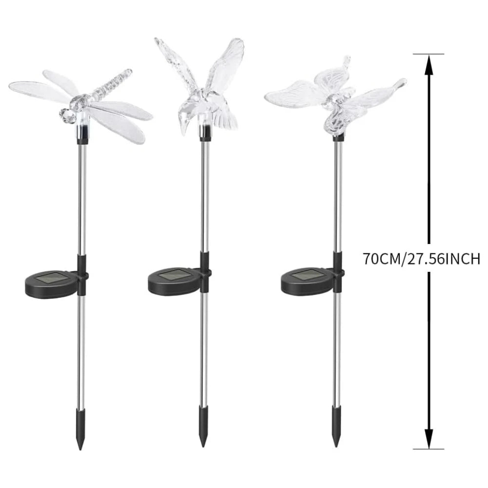 Solar Color Changing Garden Stake Lights – 3pcs
