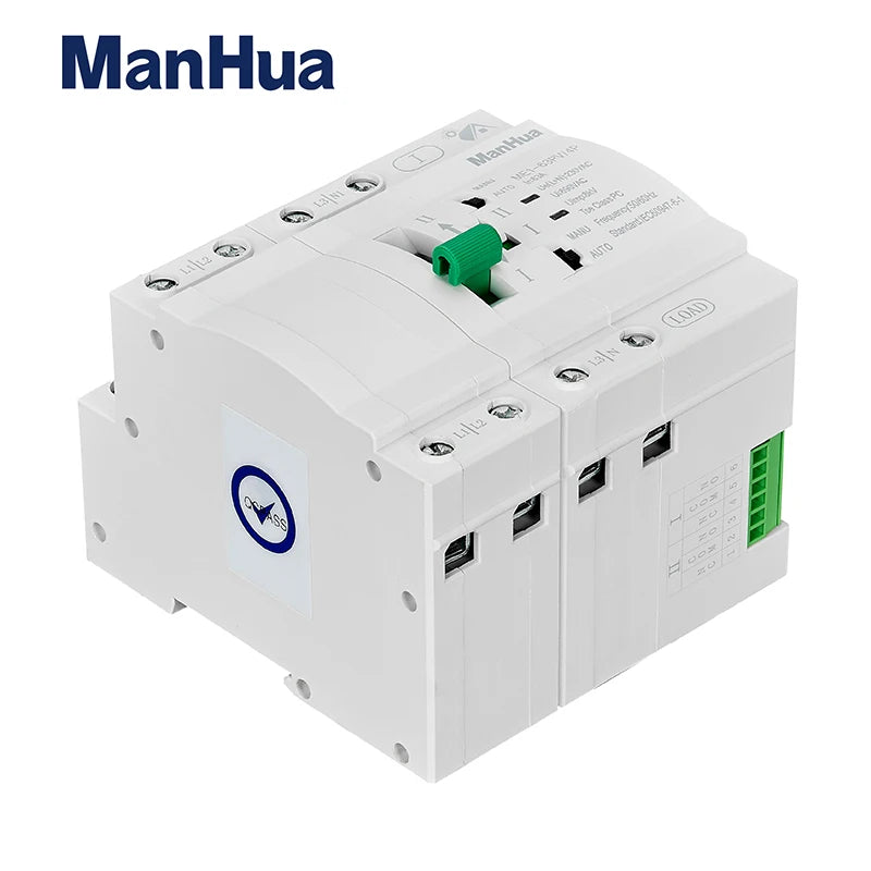 ManHua ME1-63PV 4P Photovoltaic ATS | 63A | 380VAC | Solar DC & AC Power Switch