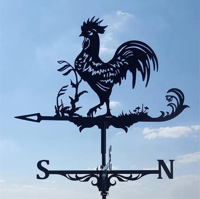 IronCraft Witch Weathervane – Outdoor Garden & Roof Decor