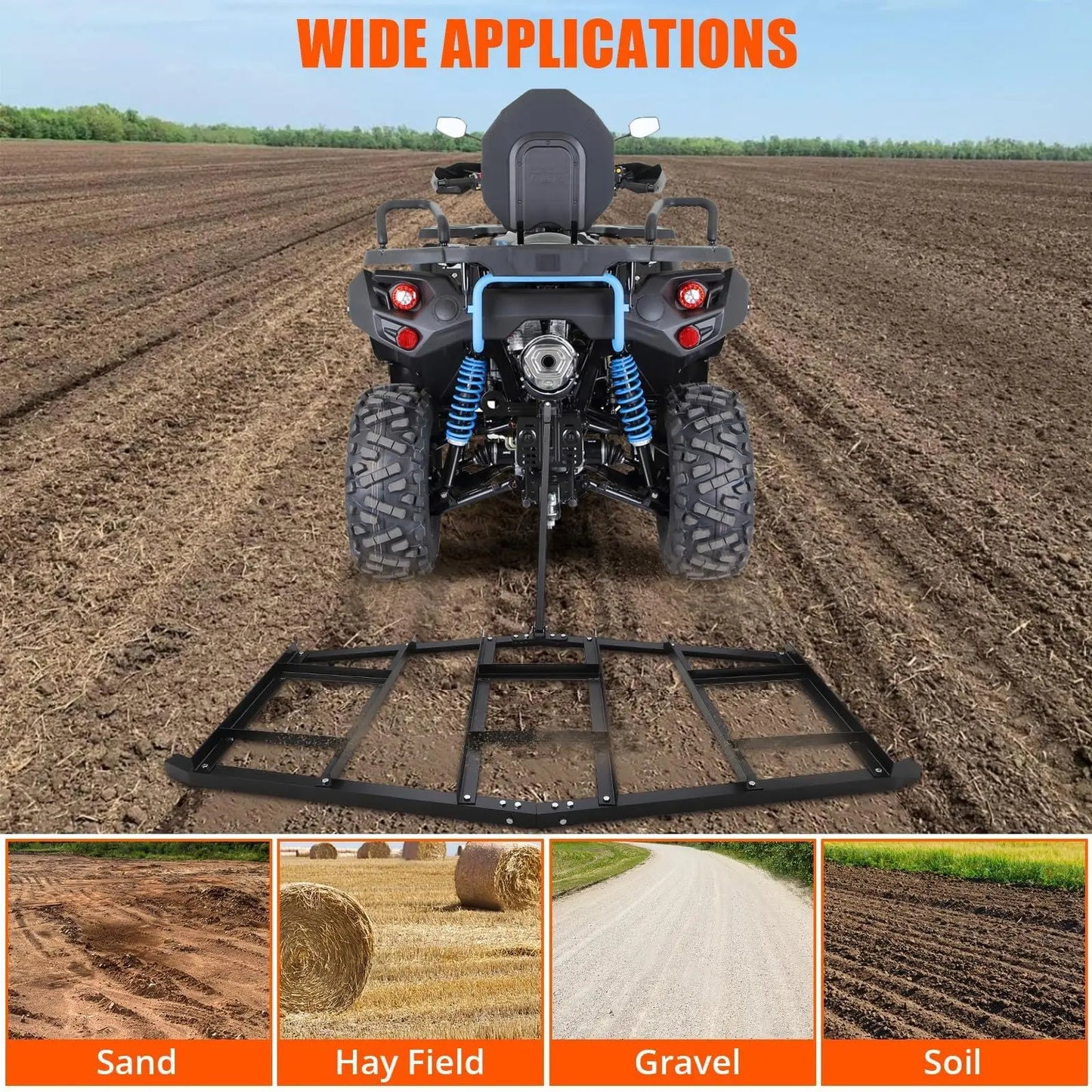 74" Heavy Duty Driveway Drag for ATV/Tractors