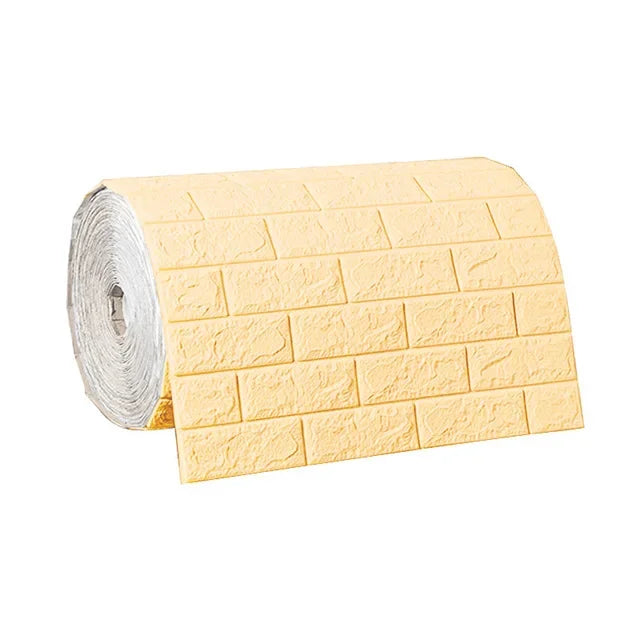 3D Self-Adhesive Foam Brick Wallpaper – Antique Style (70cm x 1/5/10m)