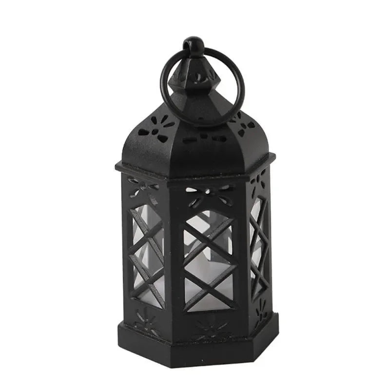 Retro Hexagon LED Table Lamp – Portable Ambient Decor Light