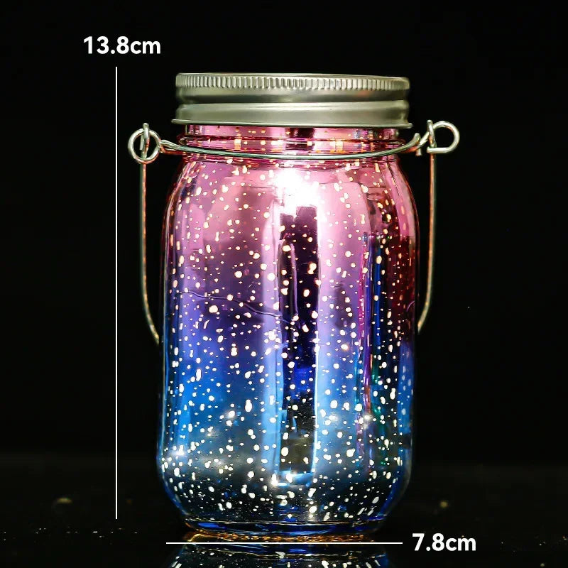 Solar Mason Jar Lanterns – Waterproof Hanging Outdoor Garden Lights