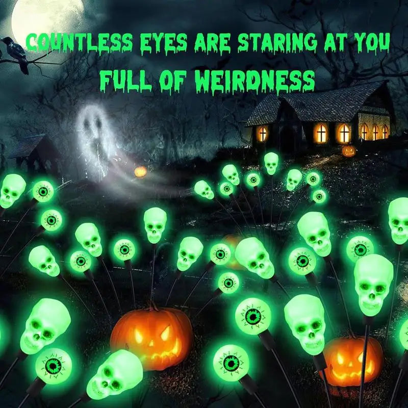 Solar Halloween Eyeball Garden Lights – 2pcs