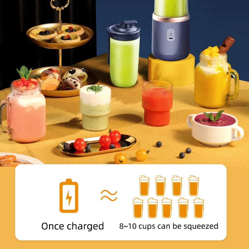 Portable 6-Blade USB Mini Juicer
