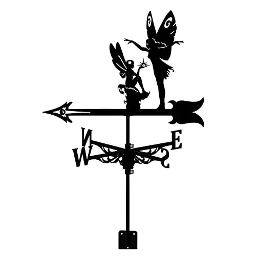 IronCraft Witch Weathervane – Outdoor Garden & Roof Decor