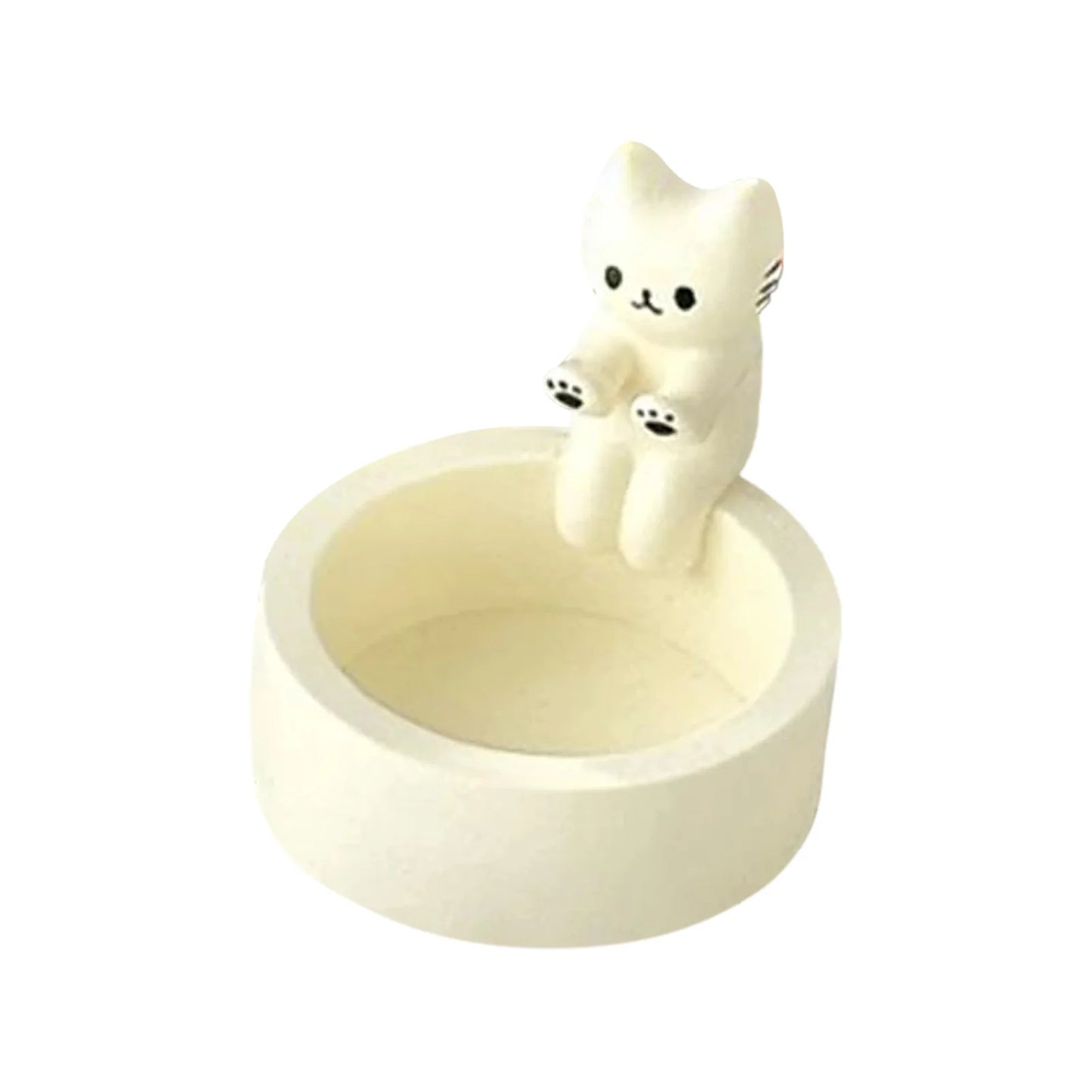 Cute Cat Candle Holder – Ceramic Aromatherapy Decor