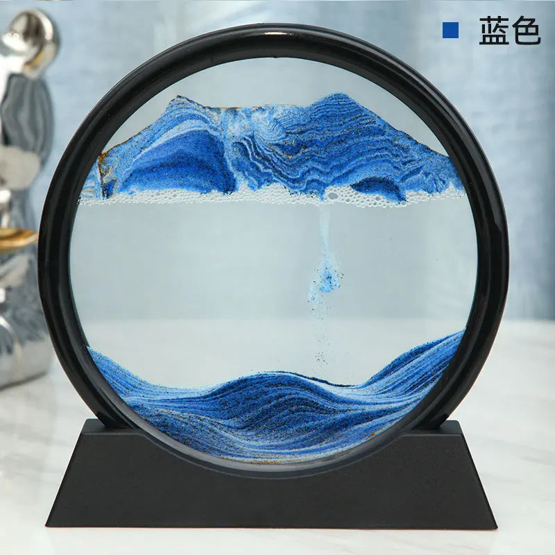 3D Sand Art Hourglass | Deep Sea Quicksand Decor"