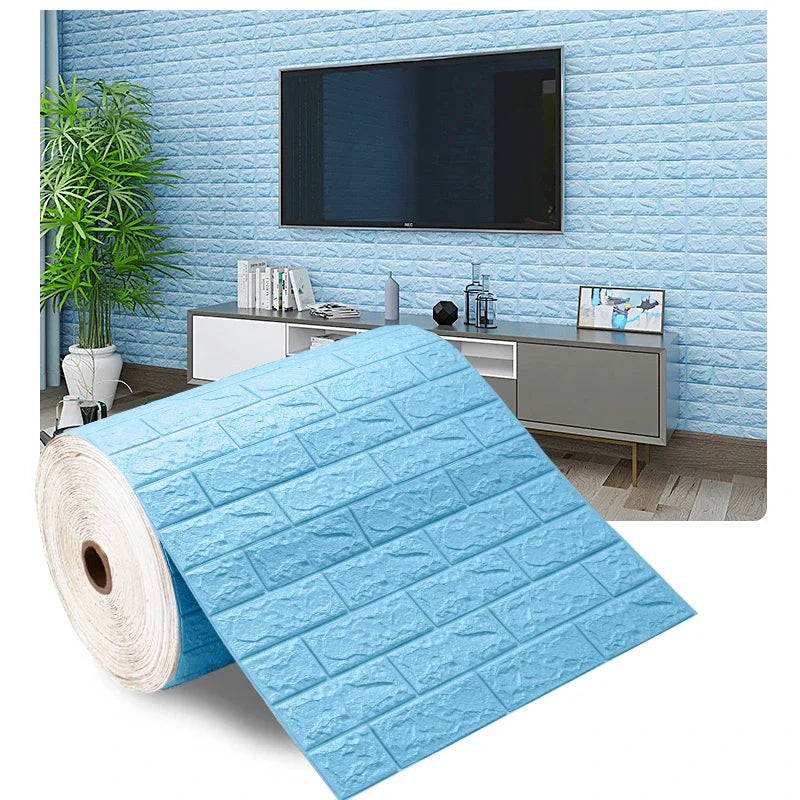 3D Self-Adhesive Foam Brick Wallpaper – Antique Style (70cm x 1/5/10m)