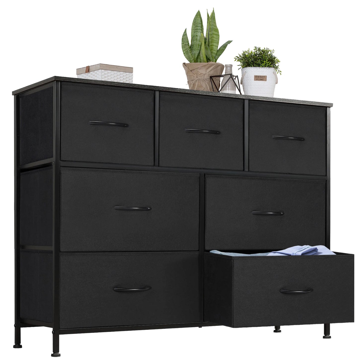 JHK 7-Drawer Fabric Dresser – Bedroom & Living Room Storage Cabinet
