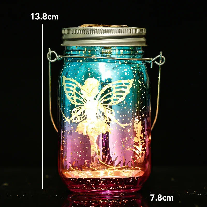 Solar Mason Jar Lanterns – Waterproof Hanging Outdoor Garden Lights