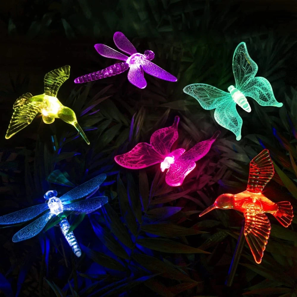 Solar Color Changing Garden Stake Lights – 3pcs