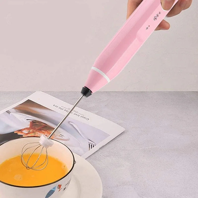 3-Speed Handheld Electric Mixer with USB Charging