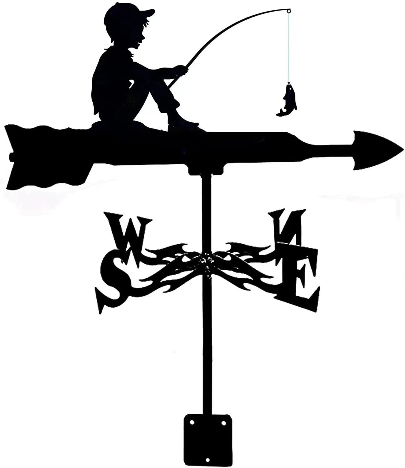 IronCraft Witch Weathervane – Outdoor Garden & Roof Decor