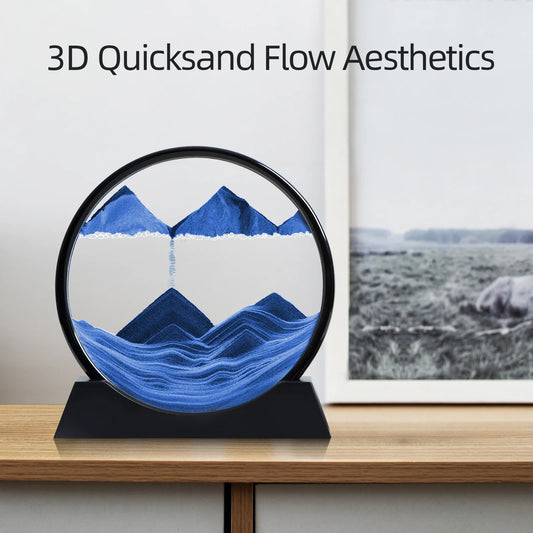 3D Sand Art Hourglass | Deep Sea Quicksand Decor"
