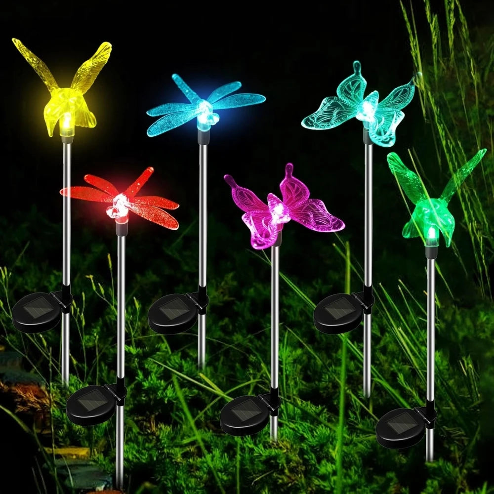 Solar Color Changing Garden Stake Lights – 3pcs