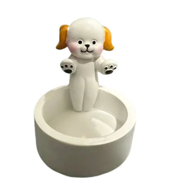 Cute Cat Candle Holder – Ceramic Aromatherapy Decor