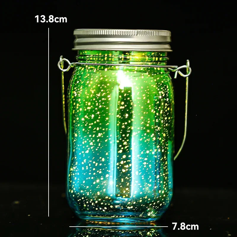 Solar Mason Jar Lanterns – Waterproof Hanging Outdoor Garden Lights