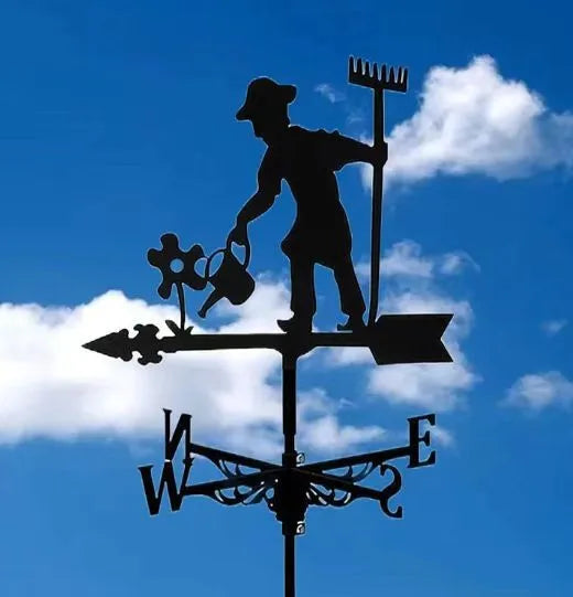 IronCraft Witch Weathervane – Outdoor Garden & Roof Decor