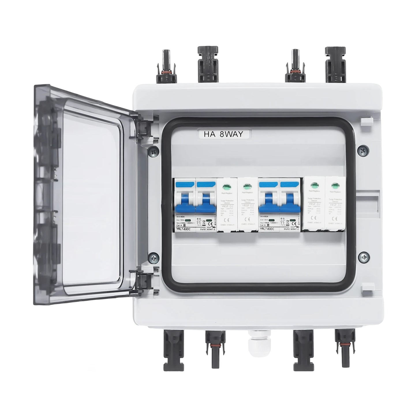 40A PV Combiner Box – IP65 Waterproof | IK10 Impact | Manual Disconnect | Overload Protected