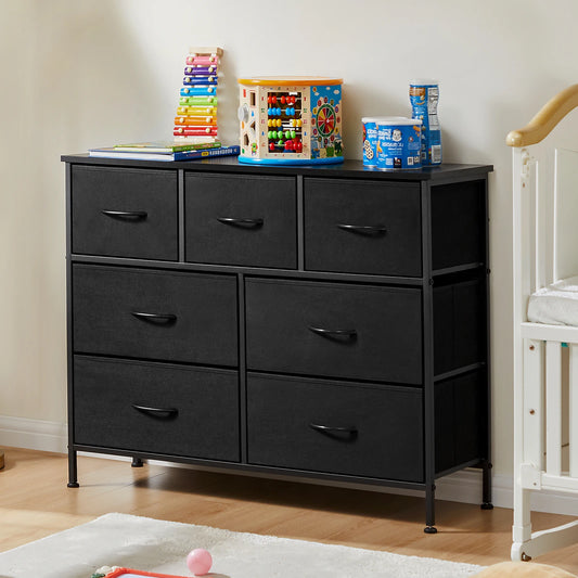 JHK 7-Drawer Fabric Dresser – Bedroom & Living Room Storage Cabinet