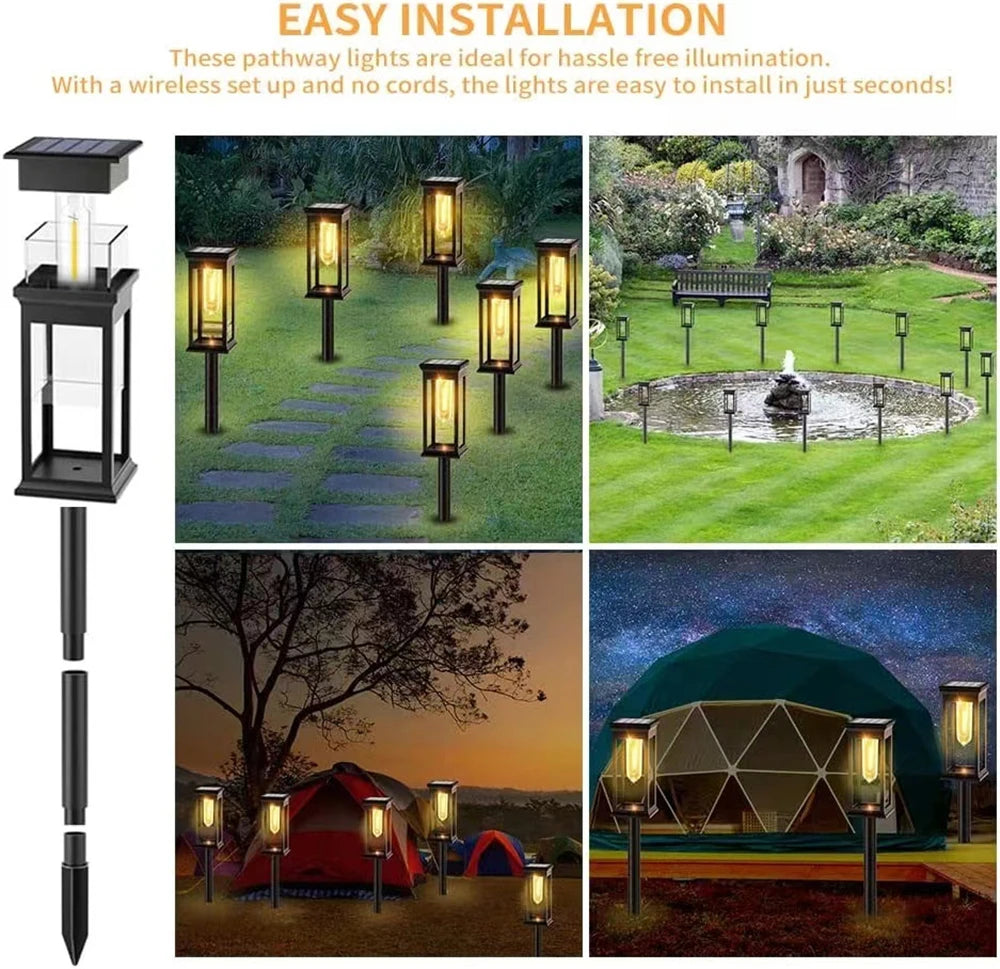 SolarGlow Pathway Lights – Outdoor IP65 Garden Decor
