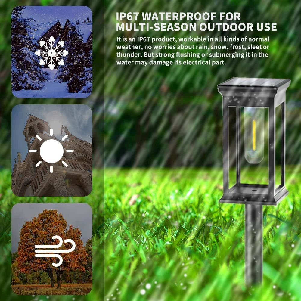 SolarGlow Pathway Lights – Outdoor IP65 Garden Decor