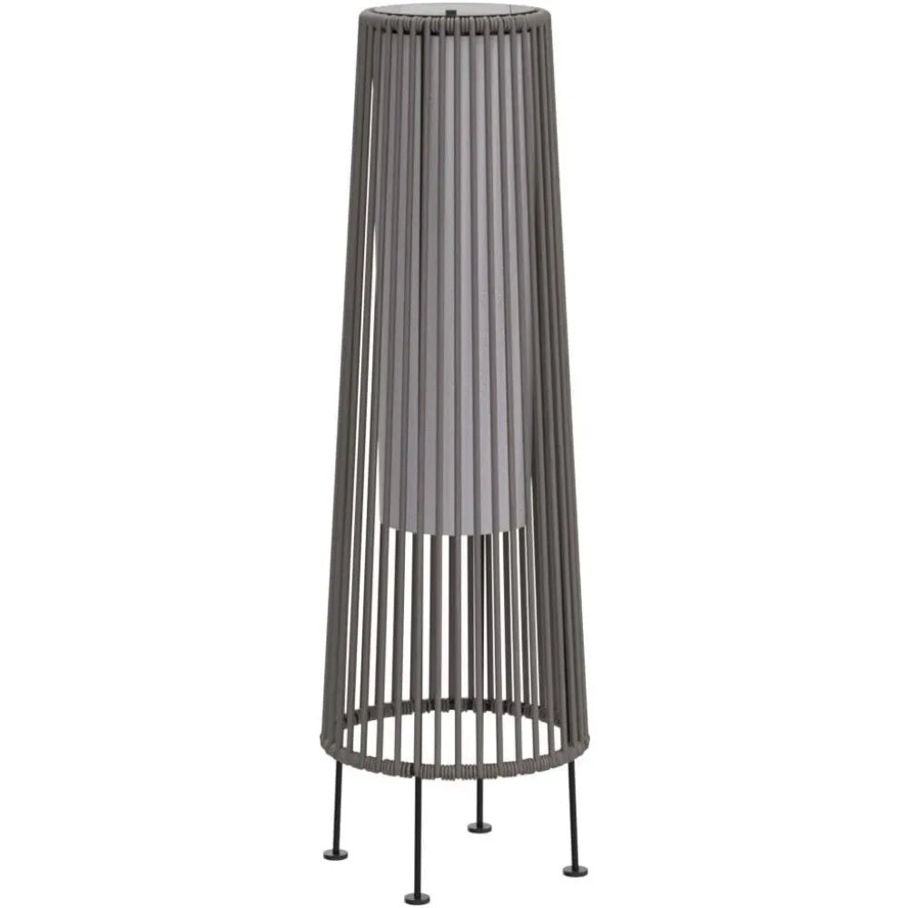 Wicker Solar Floor Lights – 2-Pack Outdoor Waterproof Patio Lamps