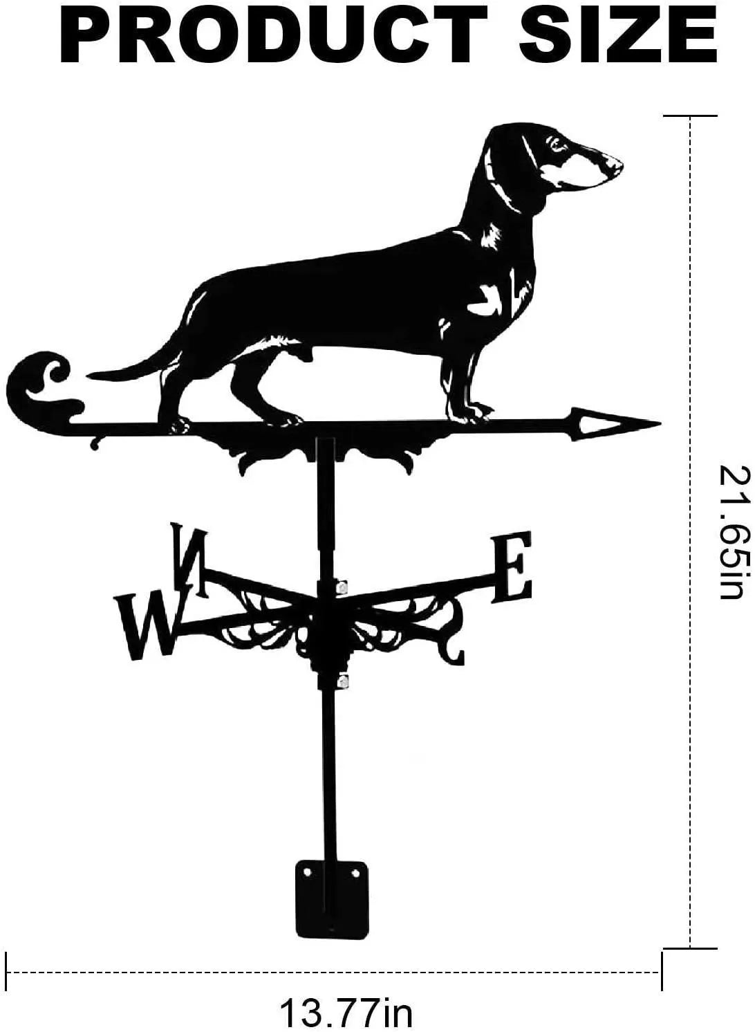 IronCraft Witch Weathervane – Outdoor Garden & Roof Decor
