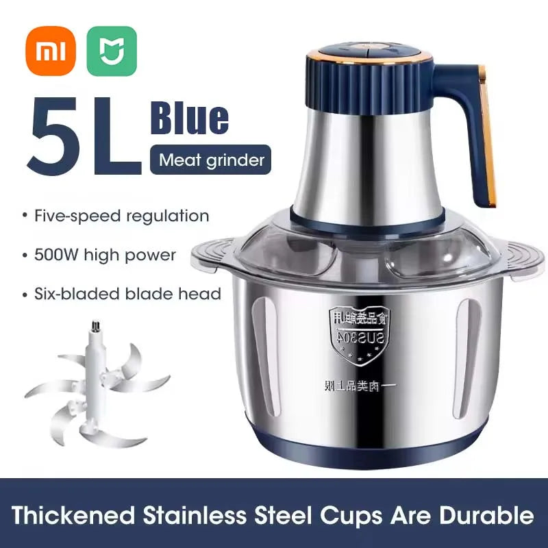 Xiaomi 5L Electric Meat Grinder with Adjustable Gears