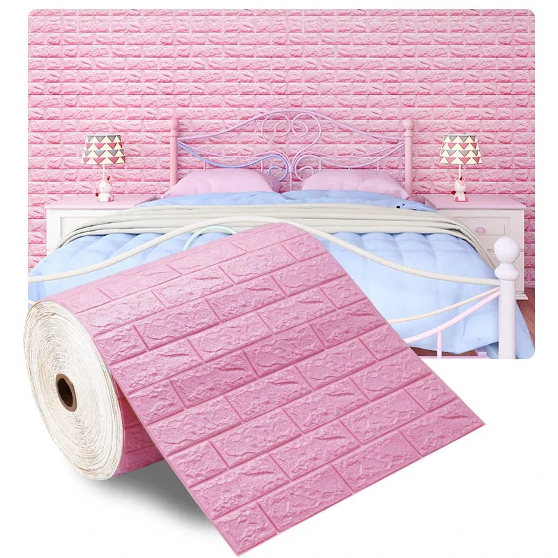 3D Self-Adhesive Foam Brick Wallpaper – Antique Style (70cm x 1/5/10m)