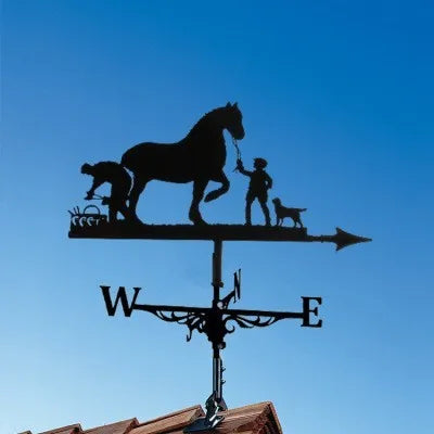 IronCraft Witch Weathervane – Outdoor Garden & Roof Decor