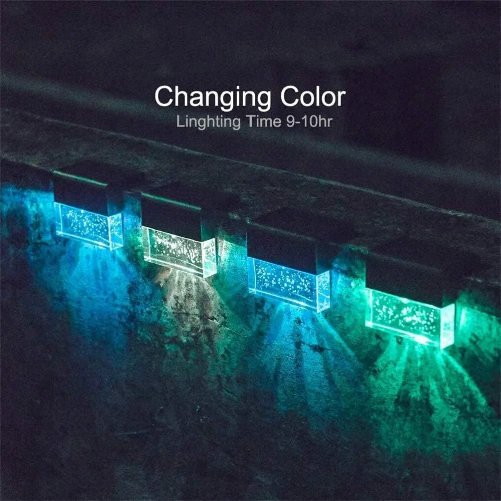Solar Wall & Deck Lights – Outdoor LED Step & Fence Lighting (Waterproof)