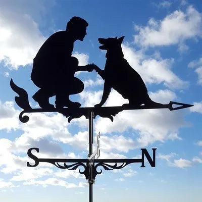 IronCraft Witch Weathervane – Outdoor Garden & Roof Decor