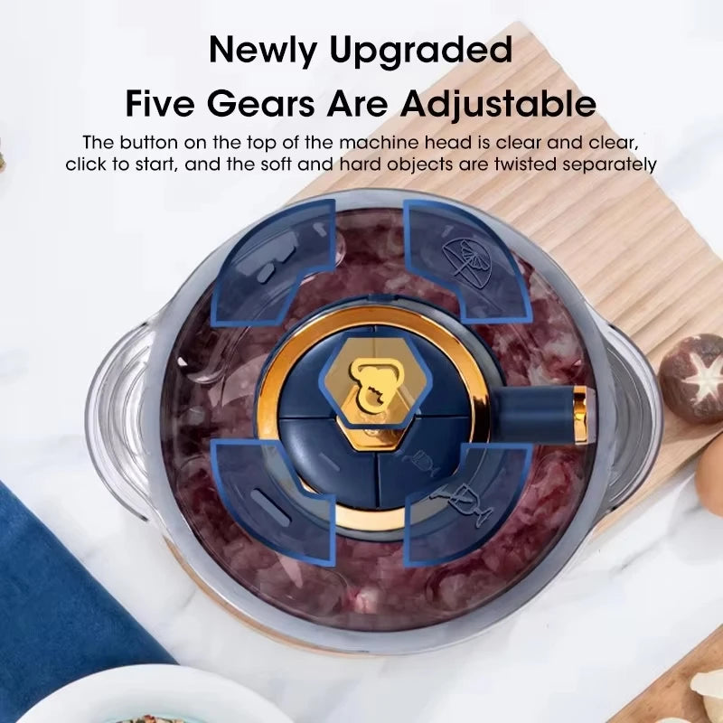 Xiaomi 5L Electric Meat Grinder with Adjustable Gears