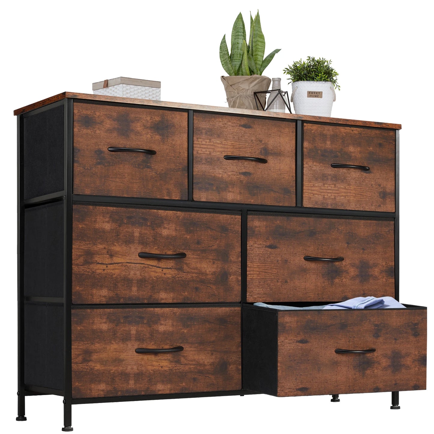 JHK 7-Drawer Fabric Dresser – Bedroom & Living Room Storage Cabinet