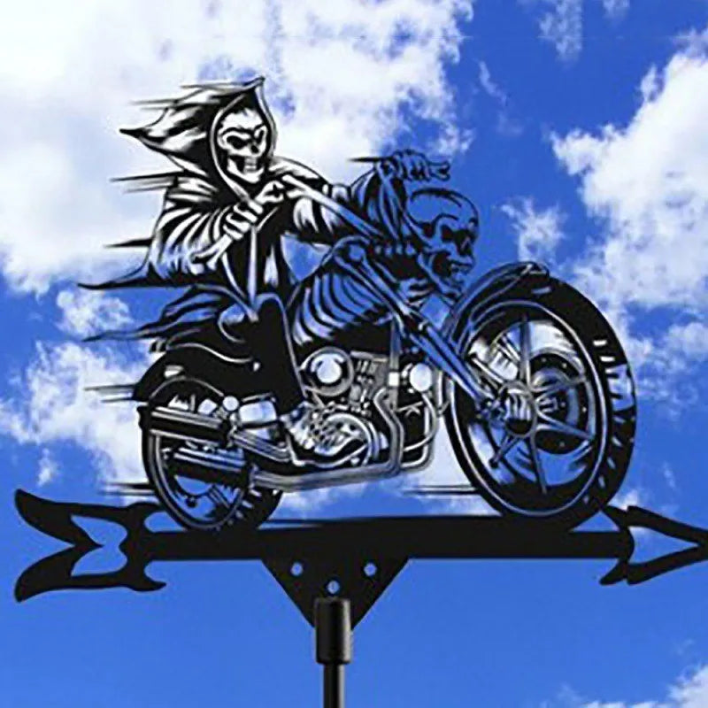 IronCraft Witch Weathervane – Outdoor Garden & Roof Decor
