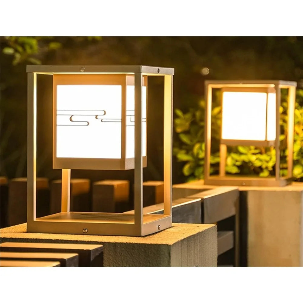 Solar Post Cap Torch Lights – Waterproof Outdoor LED Garden Lamps